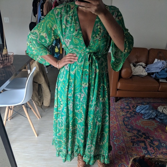 Nordstrom Dresses & Skirts - Printed midi dress with ruffle hem